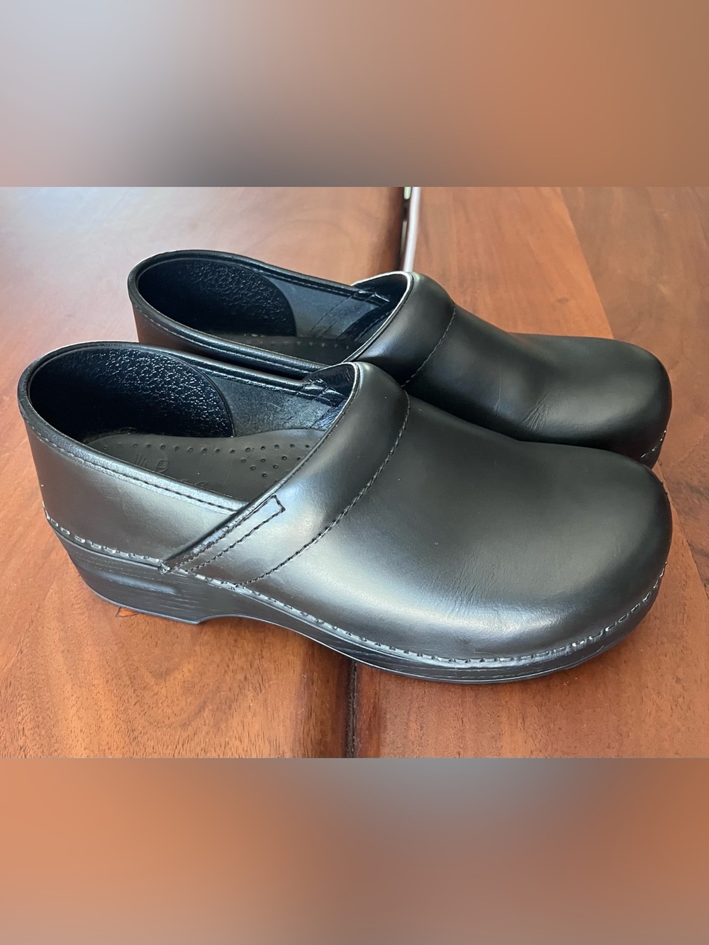 Dansko Professional Box Clog Shoe Womens 40 Black US 10 Nursing Support Comfort
